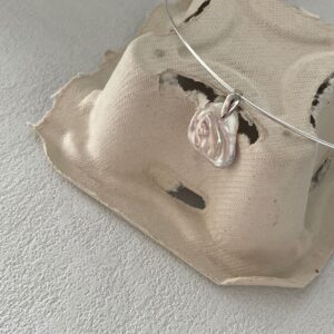 sterling silver petal collar necklace