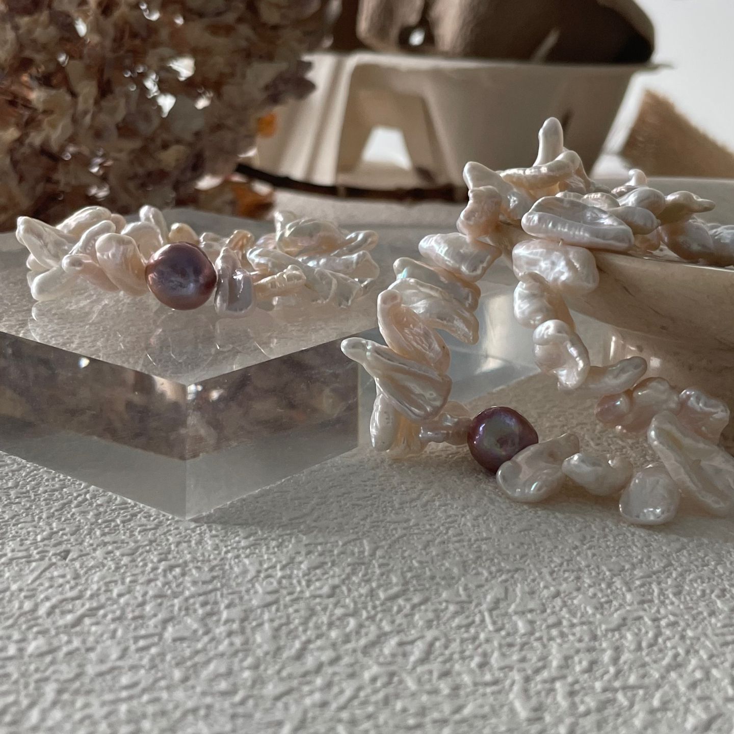 sterling silver sunflower baroque pearl necklace sterling silver sunflower baroque pearl necklace