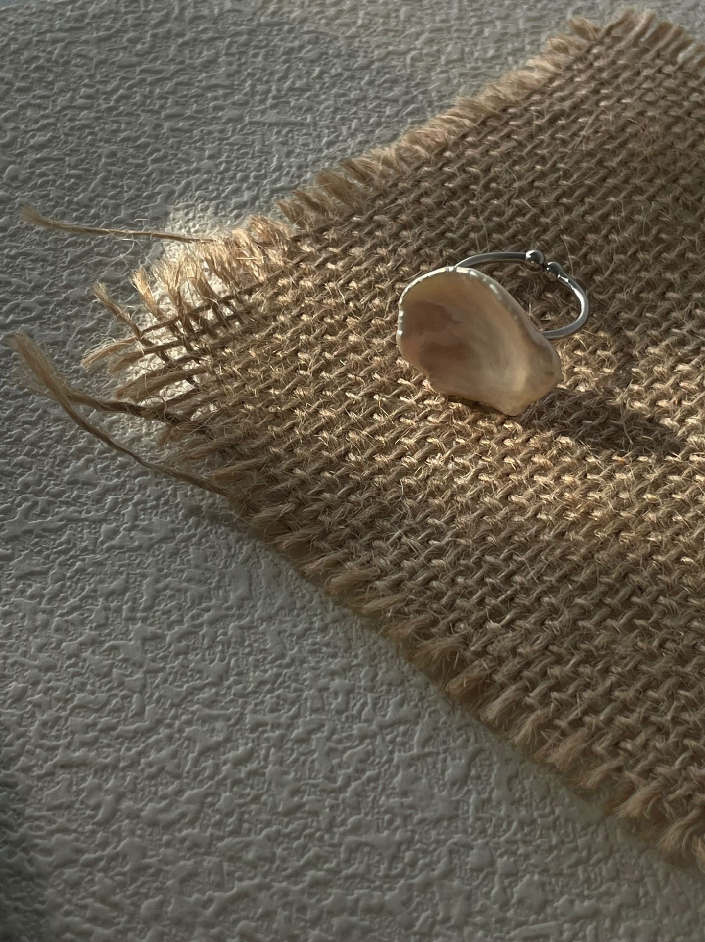 sterling silver petal pearl ring sterling silver petal pearl ring