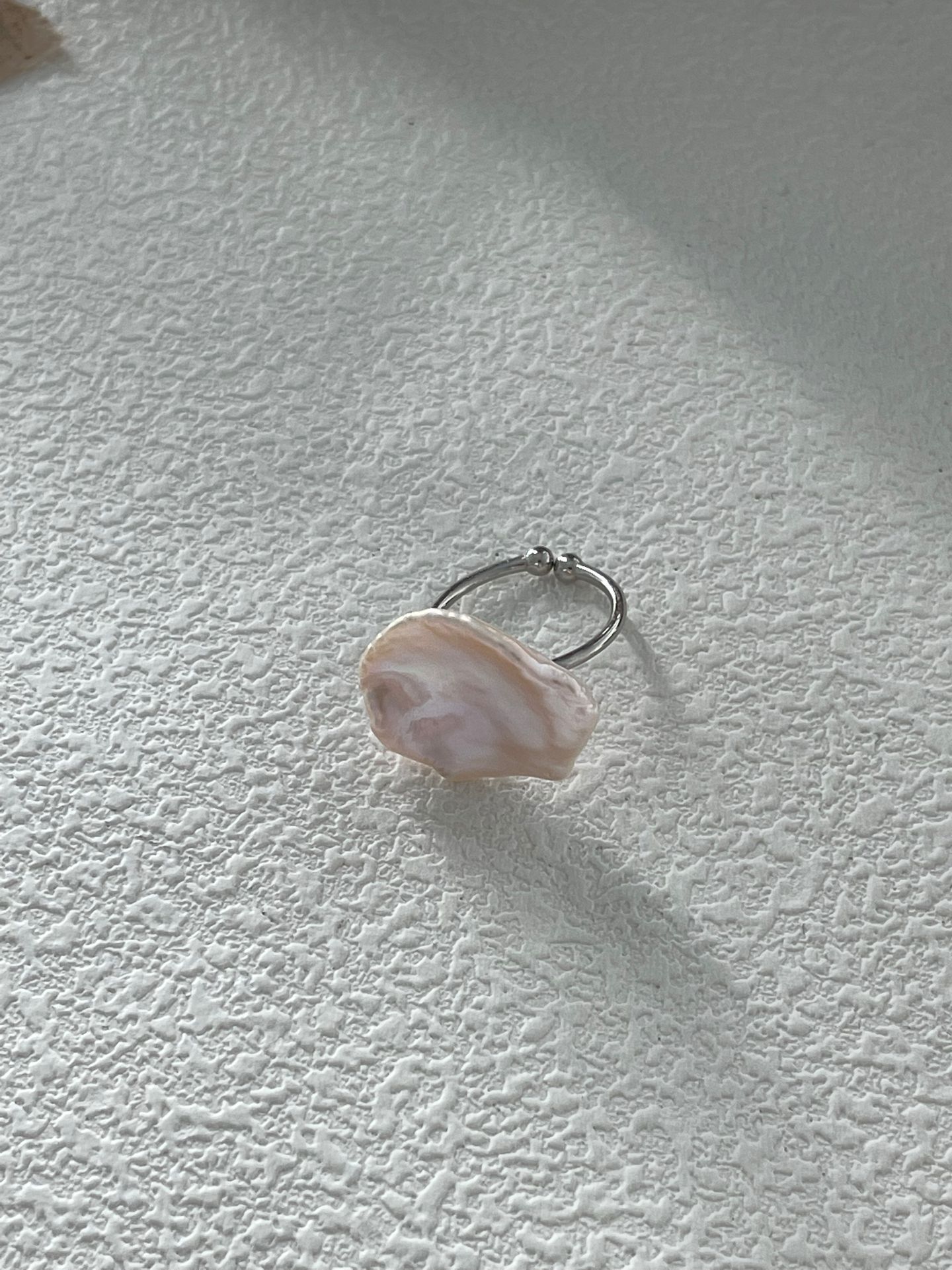 sterling silver petal pearl ring sterling silver petal pearl ring